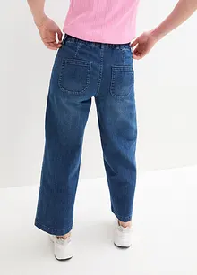 Wide leg jeans met high waist en comfortband, bonprix