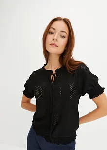 Shirt met broderie anglaise, BODYFLIRT