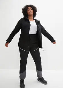 Waterafstotende outdoor broek van softshell met stretch, straight, bonprix