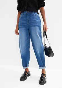 Barrel jeans met high waist en biologisch katoen, bonprix