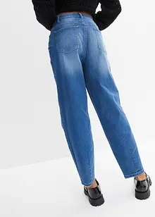 Barrel jeans met high waist en biologisch katoen, bonprix