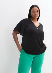 Shirt met chiffon mouwen, bonprix