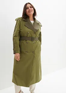 Tweekleurige trenchcoat, bonprix