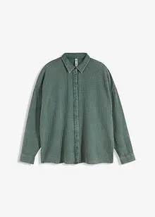 Wijde mousseline blouse in used look, bonprix