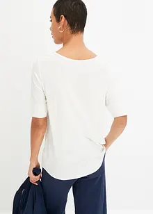 Shirt met ronde hals van zachte viscose, bonprix