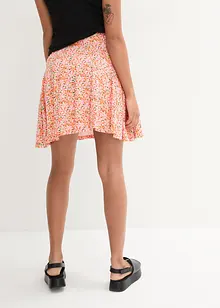 Korte high waist broekrok met print en comfortband, bonprix