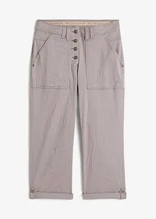 3/4 stretch broek met crashed effect, bonprix