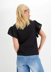 Shirt met broderie anglaise, bonprix