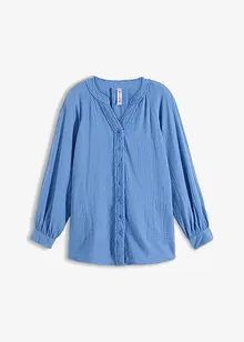 Oversized blouse van mousseline, bonprix