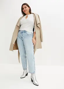 Straight jeans met mid waist, bonprix