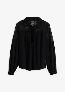 Blouse met kant, bonprix