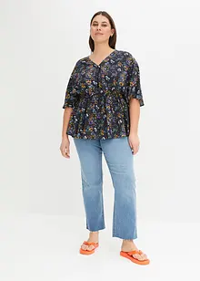 Gedessineerde blouse van viscose, bonprix