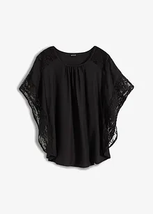 Blouse met kanten details, bonprix