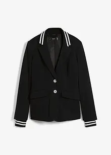 Katoenen blazer met gestreepte details, bonprix