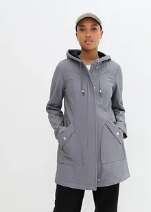 Softshell parka met capuchon, bonprix