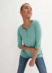 Lichte longsleeve met knoopsluiting, bonprix