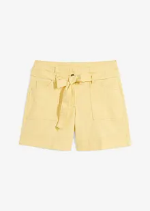 Twill short met strikceintuur, bpc bonprix collection