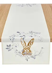 Tafelloper met glanzende print haas, bpc living bonprix collection
