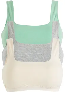 Bralette met biologisch katoen (set van 3), bonprix