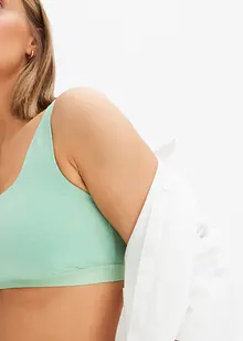 Bralette met biologisch katoen (set van 3), bonprix