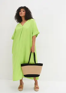 Wijde kaftan jurk van puur linnen, bonprix