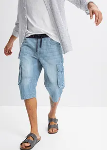 Lange jeans bermuda, loose fit, bonprix