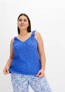 Top met broderie anglaise, bonprix