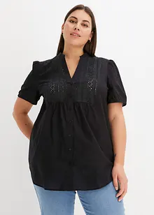 Blouse met broderie anglaise, bonprix