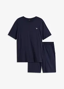 T-shirt en shirt bermuda (2-dlg. set) van biologisch katoen, bonprix
