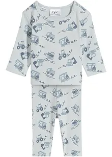 Baby geribde outfit met biologisch katoen (2-dlg. set), bpc bonprix collection