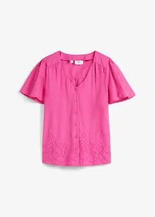 Blouse met vleugelmouwen en broderie anglaise, bpc bonprix collection