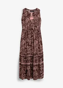 Geweven maxi jurk met print, bonprix