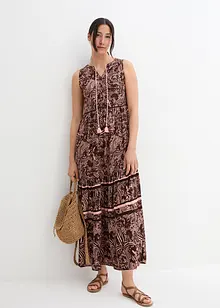 Geweven maxi jurk met print, bonprix