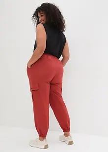 Cargo broek met linnen, bonprix