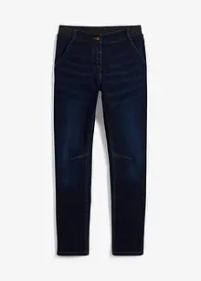 Stretch boyfriend jeans mid waist, met comfortabele band, bonprix
