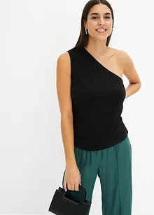 One shoulder top van soepele viscose, bonprix