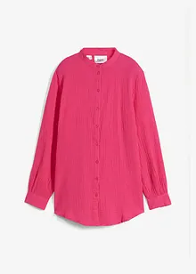 Lange mousseline blouse van katoen, bonprix