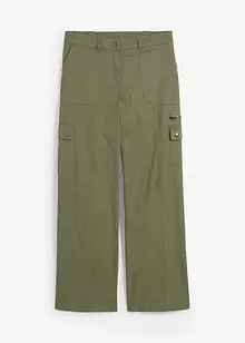Mid waist cargo jeans in een katoenmix, bonprix