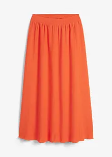 Crinkle maxi rok met brede, gesmokte band, bpc bonprix collection