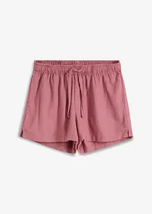 Linnen short met zijsplitten, BODYFLIRT