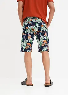 Chino bermuda met print, slim fit, bpc selection