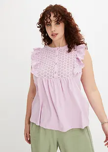 Shirt met broderie anglaise, BODYFLIRT