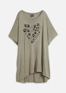 Bigshirt met print van licht materiaal, bonprix