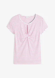 Gestreept shirt met cut-out, bonprix