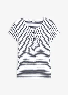 Gestreept shirt met cut-out, bonprix