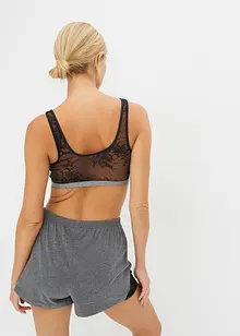 Bralette met biologisch katoen en kant, bonprix