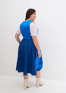 Dirndl met satijnen schort met borduursel (2-dlg. set), bonprix