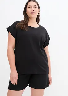 Katoenen shirt met oversized schouders (set van 2), bonprix