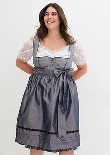 Dirndl met jacquard en schort (2-dlg. set), bonprix