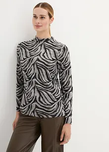 Longsleeve met opstaande kraag, bonprix